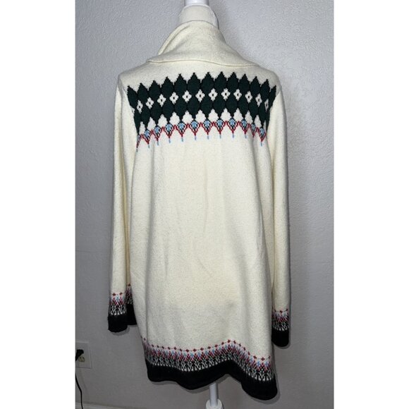 Lane Bryant Womens Cardigan Sweater Women's 22/24 NEW Fair Isle Winter V - Picture 7 of 9